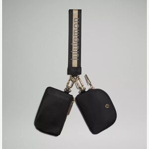 Lululemon Dual Pouch Bag / Black/Gold/White Opal NEW